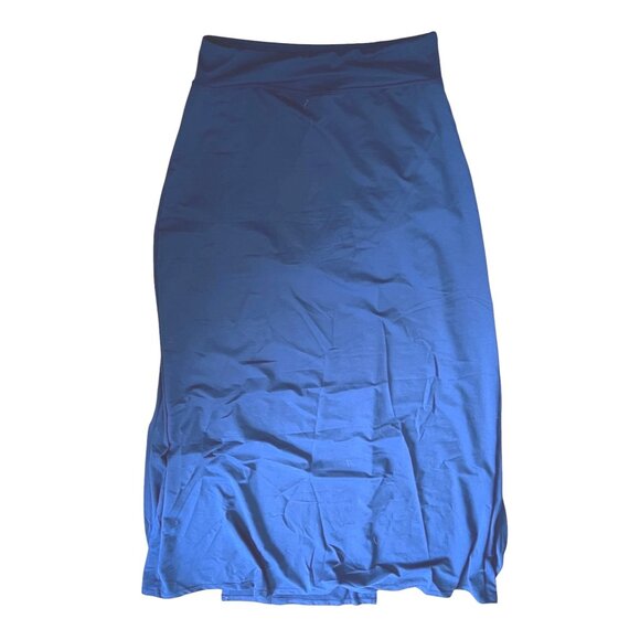 Halara High Waisted Decorative Buckle Split 2-in-1 Maxi Casual Skirt Sz Large Na - Picture 9 of 9